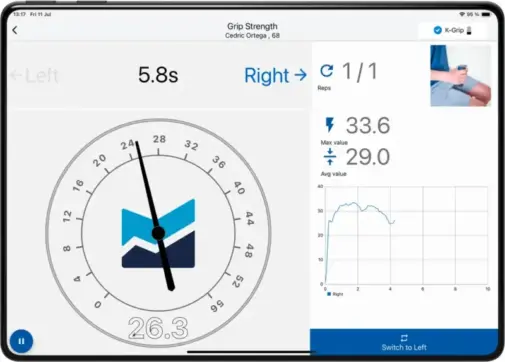 Dispositivo Handgrip Test con software